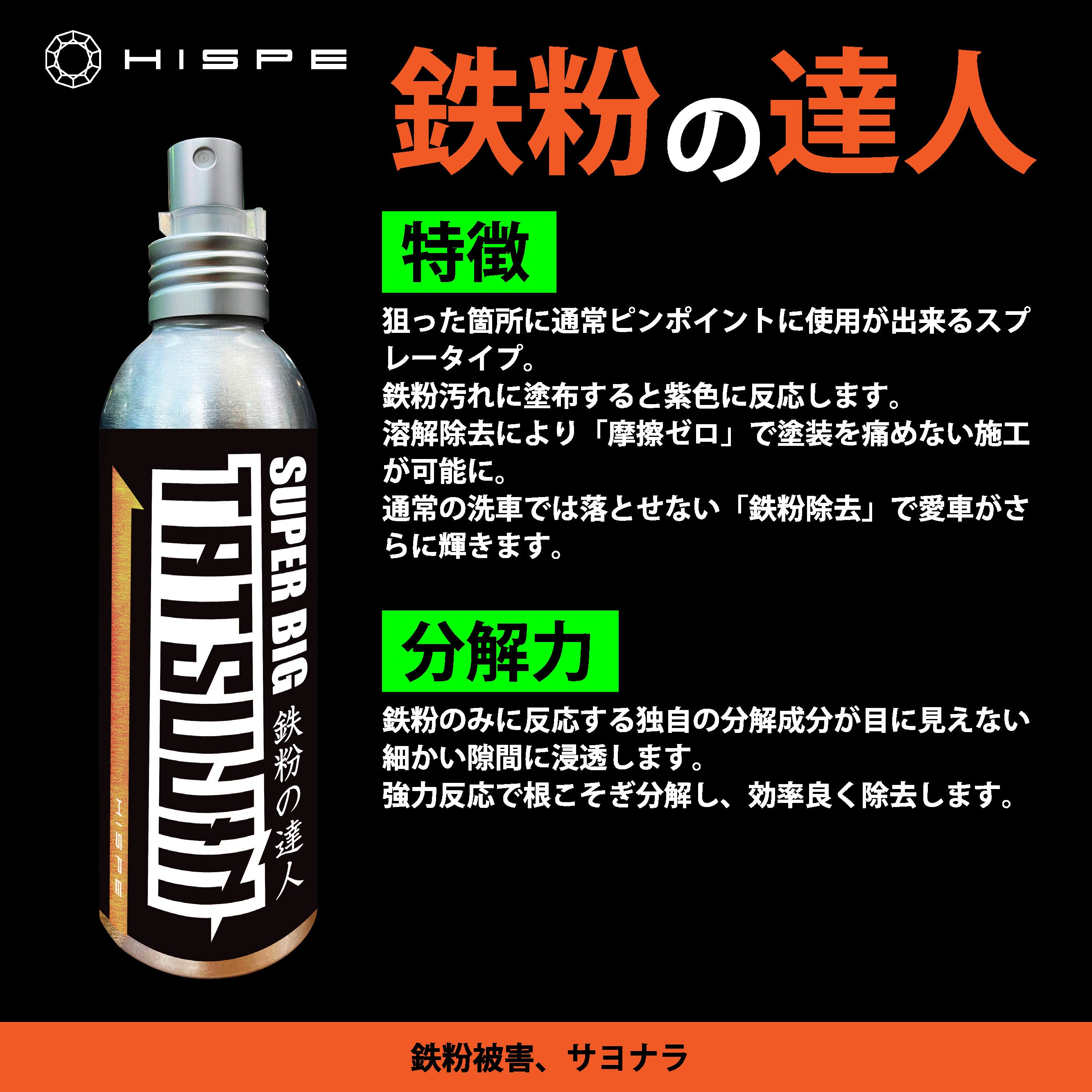 鉄粉の達人 【鉄粉クリーナー】150ml - HISPE official shop